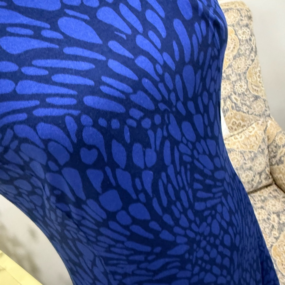 LOFT Blue Sheath Dress for Wedding Guests - Picture 2 of 6